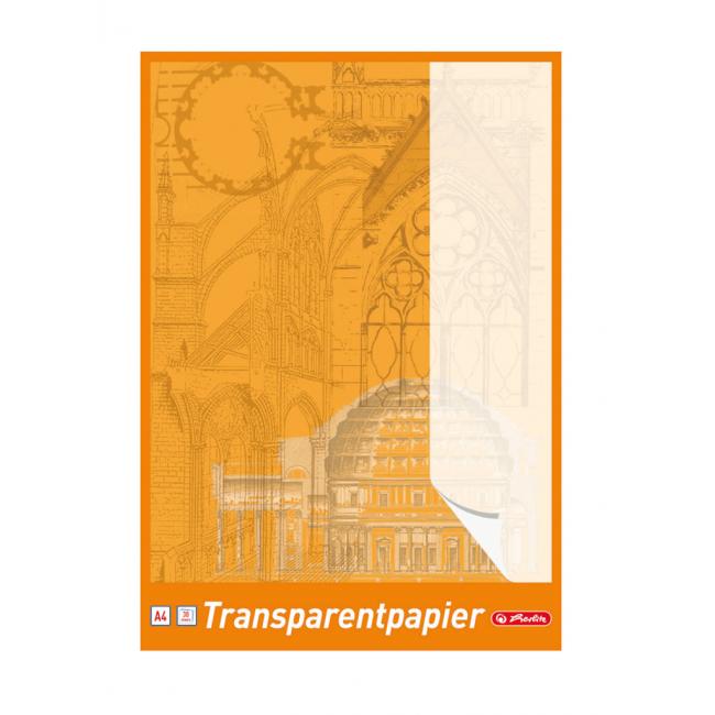 Herlitz Transparentpapier, A4, 30 Blatt, 65 g