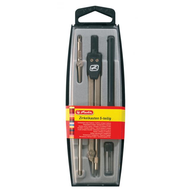 [HL710303] Herlitz 5-teiliges Zeichenset, schwarz