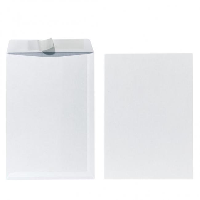 [HL734491] Herlitz C4-Umschläge mit Abreißstreifen, weiß, 10 Stück.