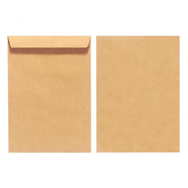 Herlitz C4-Umschläge, angeleckt, braun, recycelt, 10 Stück.