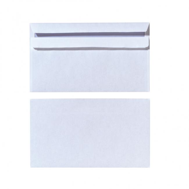 DL Herlitz selbstklebende Versandtaschen mit Innendruck, weiß, 25 Stück.