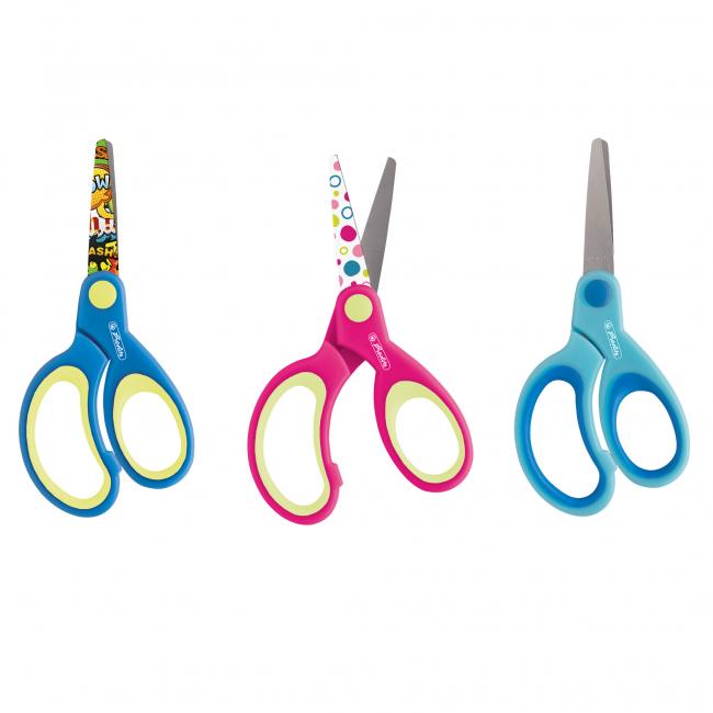 [HL801710] Herlitz Design Kinderschere, rund, ergonomisch, für Rechtshänder