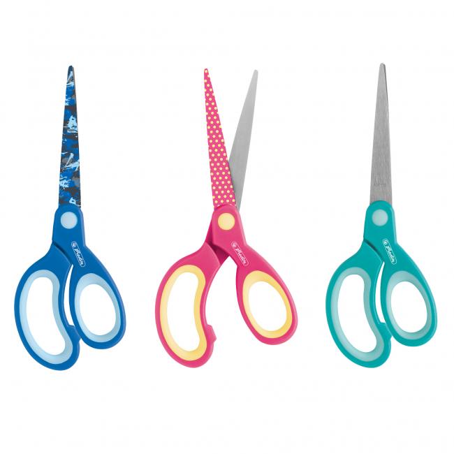 [HL801728] Herlitz Design Kinderschere, spitz, ergonomisch, für Rechtshänder