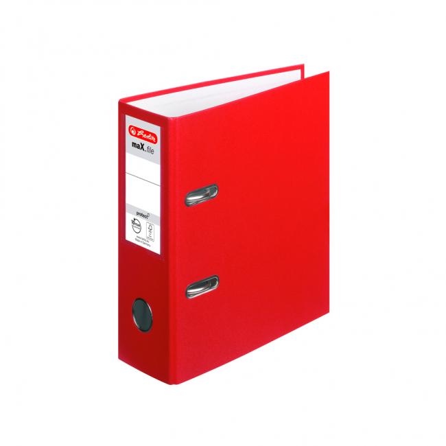 [HL842318] Herlitz maX.file Hebelordner A5 7,5 cm Hochformat rot