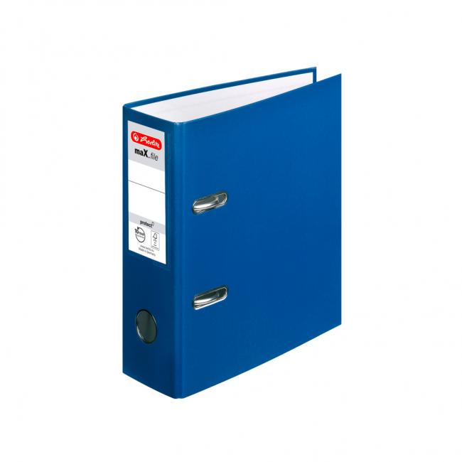 [HL842326] Herlitz maX.file Hebelordner A5 7,5 cm Hochformat blau