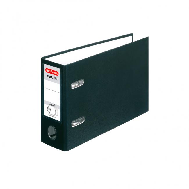 [HL842334] Herlitz maX.file Hebelordner A5 7,5 cm breit schwarz