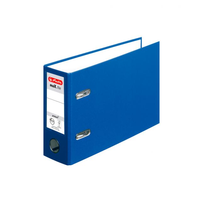 [HL842359] Herlitz maX.file Hebelordner A5 7,5 cm breit blau