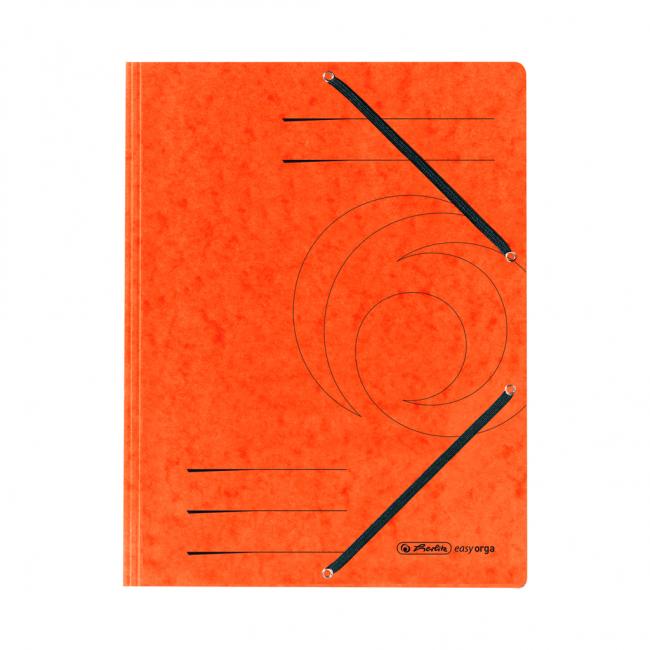 [HL843878] Herlitz orangefarbene Frischhaltefolie mit Gummiband