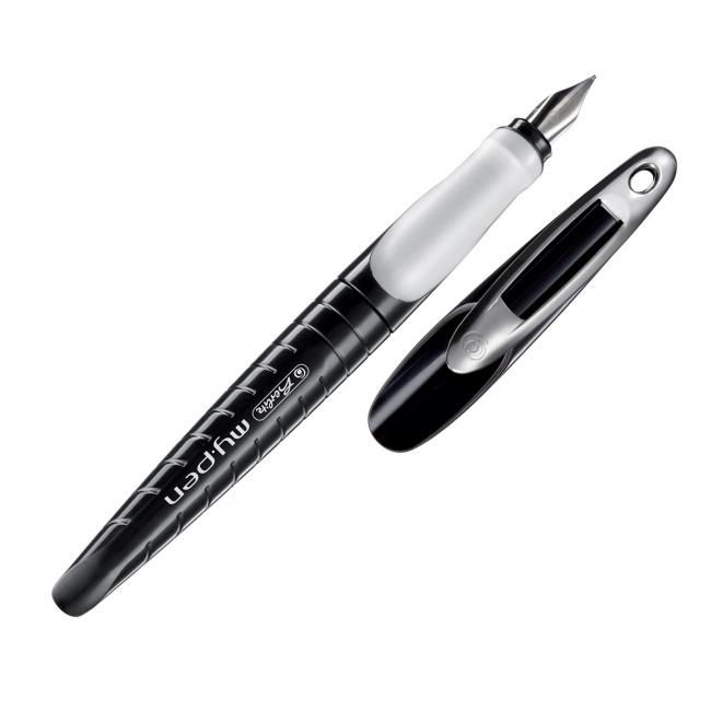 Herlitz my.pen Füllfederhalter, Feder M, schwarz/weiß