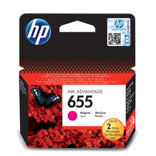 HP CZ111AE HP 655 Magenta-Tintenpatrone (600 Seiten) für Deskjet Ink Advantage 3525/4615/4625/5525