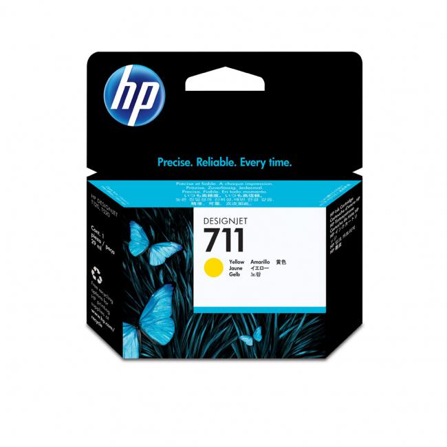 HP CZ132A HP 711 gelbe Tintenpatrone (29 ml) für DesignJet T120/T520/T130/T530
