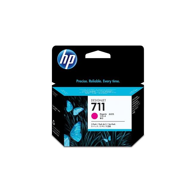 HP CZ135A HP 711 Magenta-Tintenpatrone (3x29 ml) für DesignJet T120/T520/T130/T530