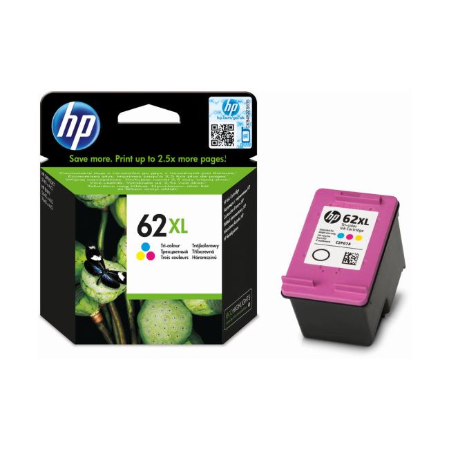 [HP000207] Tintenpatrone HP C2P07AE HP 62XL Envy 5540/5640/5740 Farbe XL (415 Seiten)