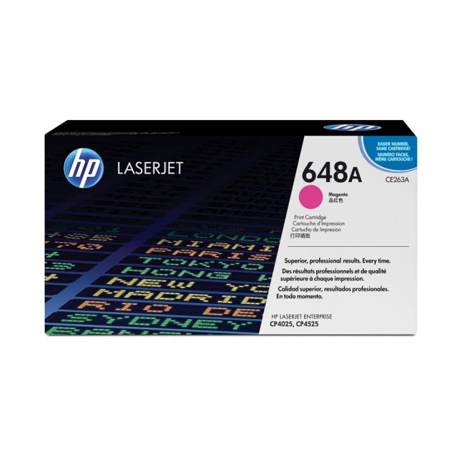 Toner HP CE263A HP 648A Magenta (11.000 Seiten) für LaserJet CP4525