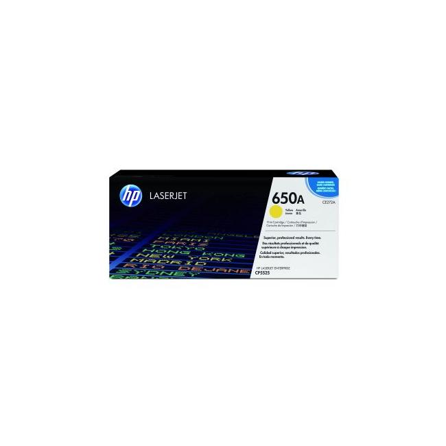 Toner HP CE272A HP 650A gelb (15.000 Seiten) für Color LaserJet Enterprise CP5520/M750