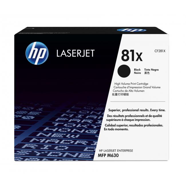 Toner HP CF281X HP 81X schwarz (25.000 Seiten) für LaserJet Enterprise M605/M606/M630