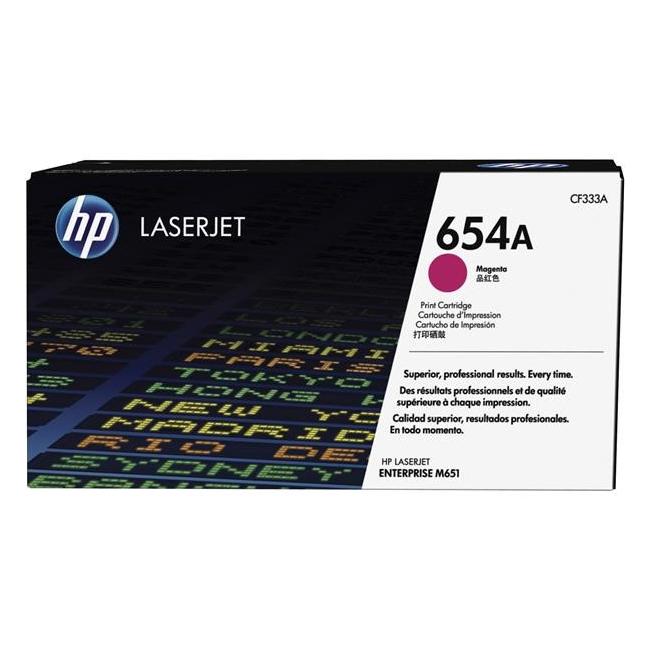 Toner HP CF333A HP 654A Magenta (15.000 Seiten) für LaserJet Enterprise M651