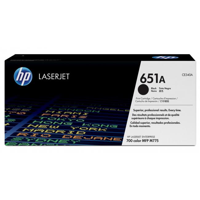 Toner HP CE340A HP 651A schwarz (13.500 Seiten) für LaserJet Enterprise M775