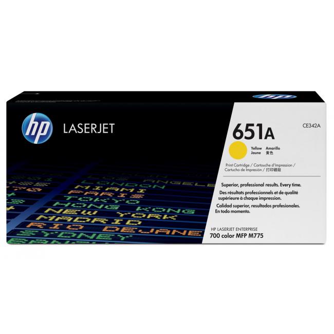 Toner HP CE342A HP 651A gelb (16.000 Seiten) für LaserJet Enterprise M775