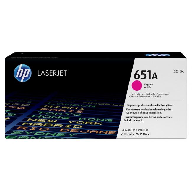 Toner HP CE343A HP 651A Magenta (16.000 Seiten) für LaserJet Enterprise M775