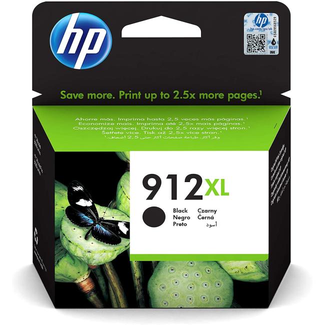HP Tintenpatrone 3YL84AE HP 912XL Schwarz XL (720 Seiten) für Officejet 8012e/8013/Pro 8022e/8023