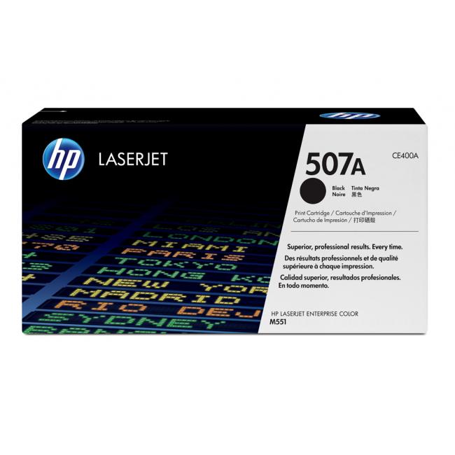 Toner HP CE400A HP 507A schwarz (5.500 Seiten) für LJ Enterprise Color M551/M570/M575