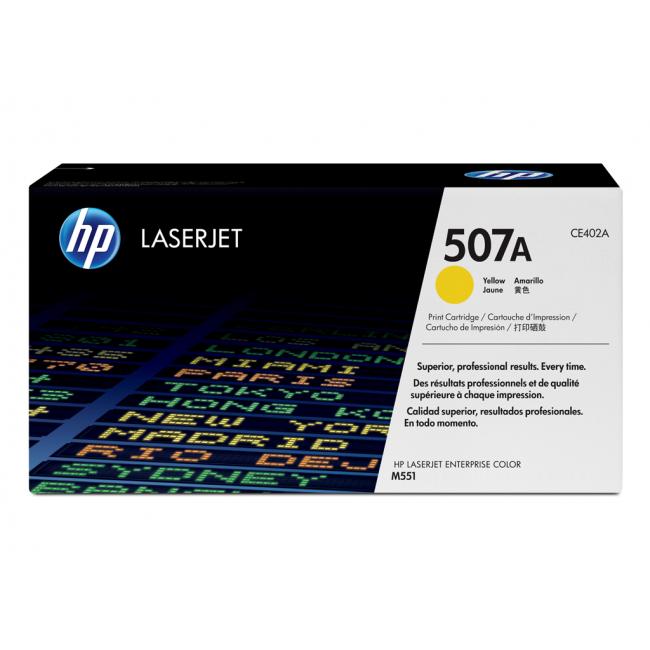 Toner HP CE402A HP 507A gelb (6.000 Seiten) für LJ Enterprise Color M551/M570/M575