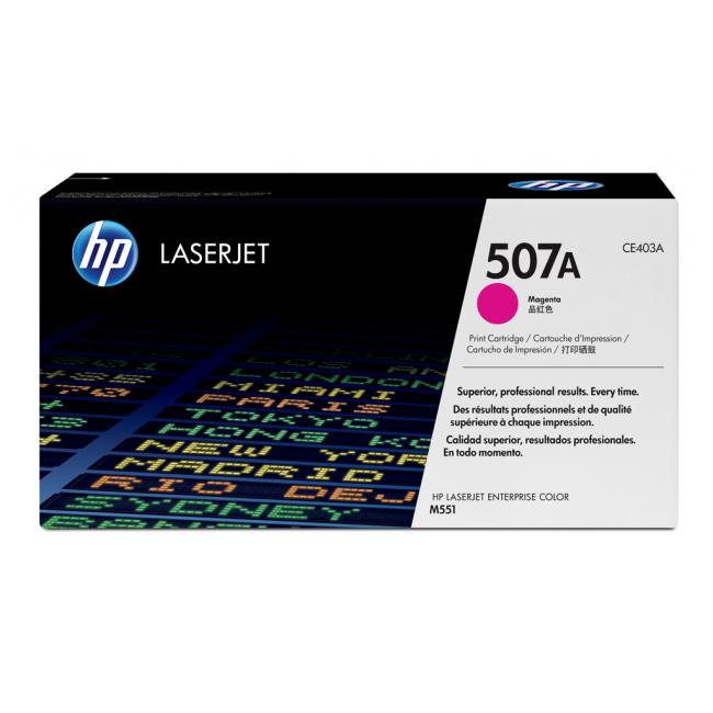 Toner HP CE403A HP 507A Magenta (6.000 Seiten) für LJ Enterprise Color M551/M570/M575