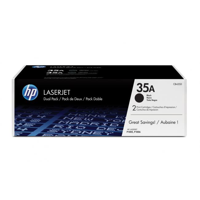 Doppelpackung Toner HP CB435AD HP 35A (2 x 1.500 Seiten) für LaserJet P1005/P1006