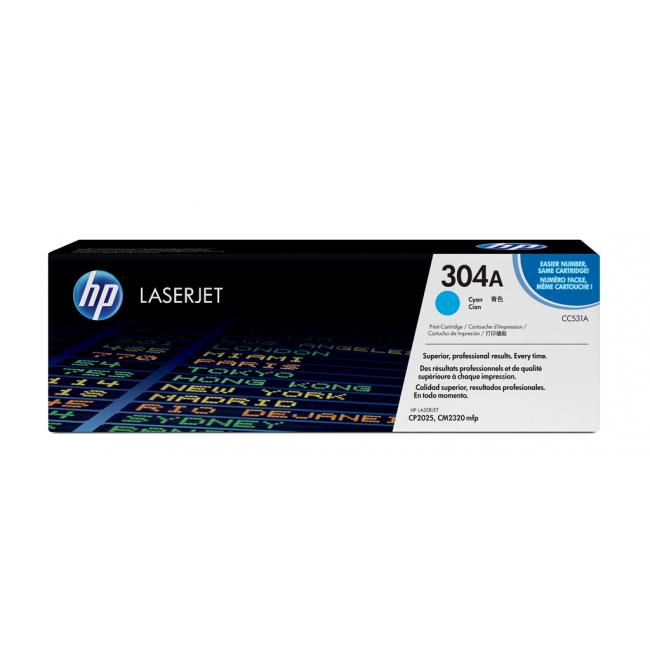 Toner HP CC531A HP 304A Cyan (2.800 Seiten) für LJ CP2025/CM2320
