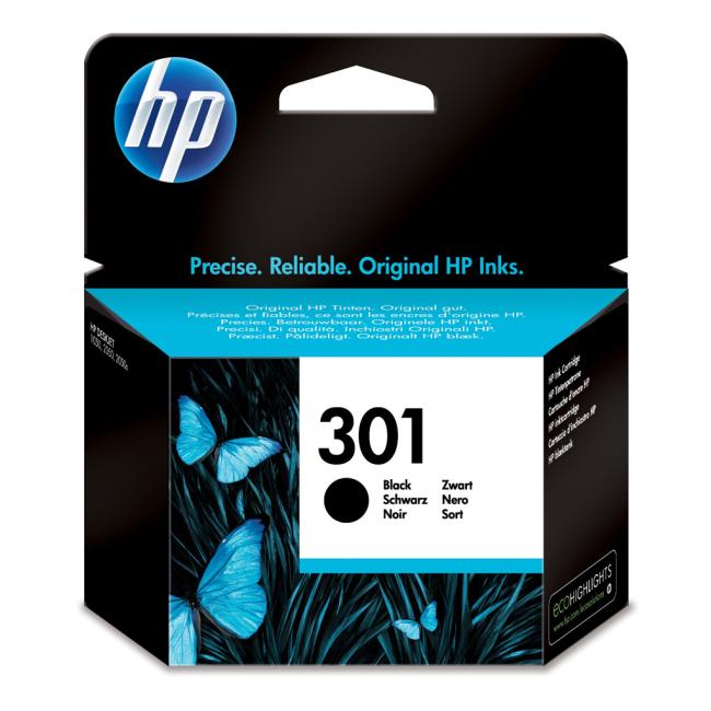 HP CH561EE HP 301 schwarze Tintenpatrone (190 Seiten) für Deskjet 1050A/1510/2050/2050A