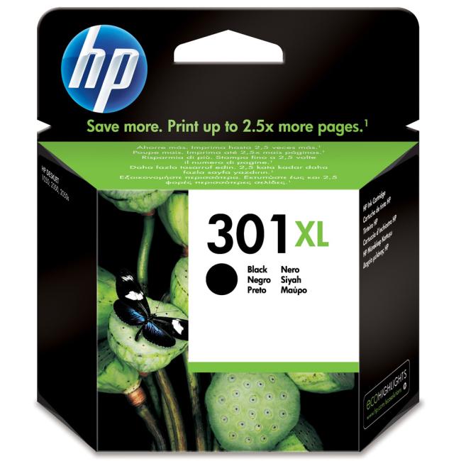 [HP000563] HP CH563EE HP 301XL schwarze XL-Tintenpatrone (480 Seiten) für Deskjet 1050A/1510/2050/2050A