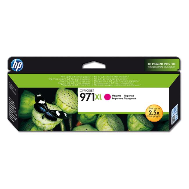 HP CN627AE HP 971XL Magenta XL Tintenpatrone (6.600 Seiten) für Officejet Pro X451dw/X476dw/X551dw