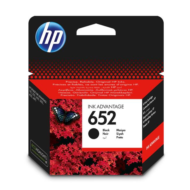 HP F6V25AE HP 652 schwarze Tintenpatrone (360 Seiten) für DeskJet Ink Advantage 1115/2135/3635/3775