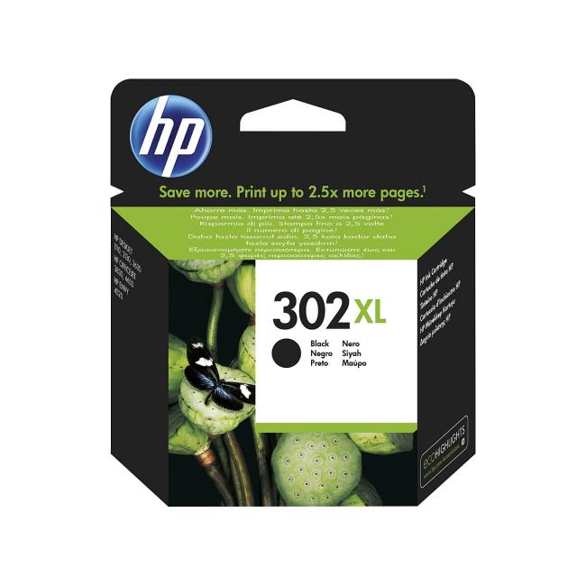 HP F6U68AE HP 302XL schwarze XL-Tintenpatrone (480 Seiten) für DeskJet 2130/3639/OfficeJet 3830