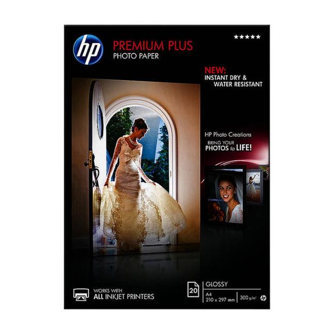 HP Inkjet Premium Plus Fotopapier, glänzend, A4, 300 g, CR672A