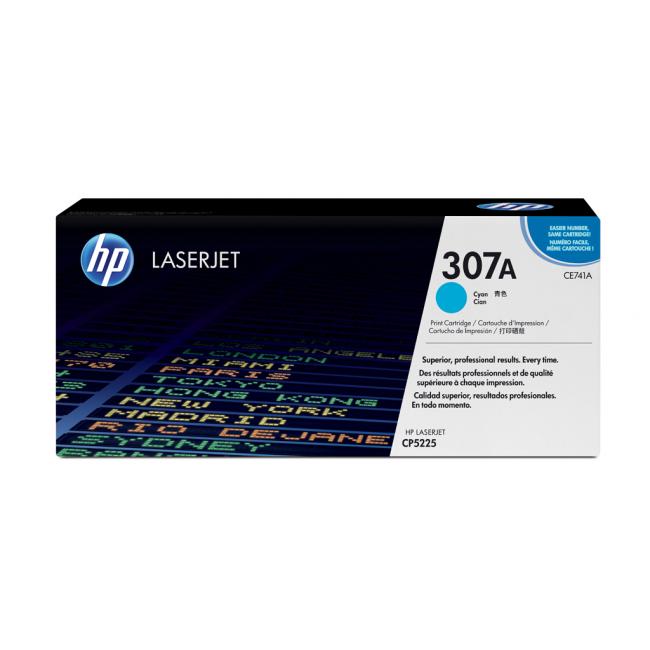 Toner HP CE741A HP 307A Cyan (7.300 Seiten) für LaserJet CP5220