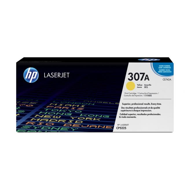 Toner HP CE742A HP 307A gelb (7.300 Seiten) für LaserJet CP5220