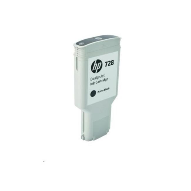HP Tintenpatrone F9J68A HP 728 matt schwarz (300 ml) für DesignJet T730/ T830