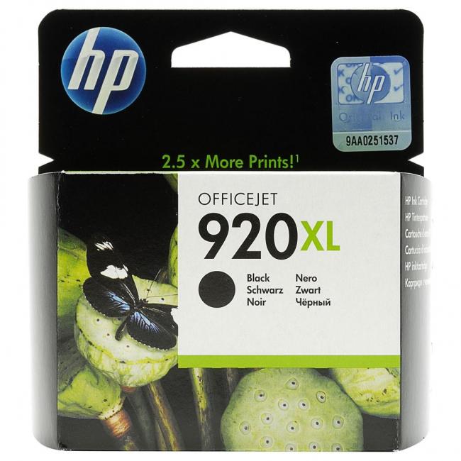 HP CD975AE HP 920XL schwarze XL-Tintenpatrone (1.200 Seiten) für Officejet 6500/7000/7500
