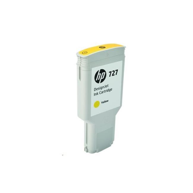 HP Tintenpatrone F9J78A HP 727 Gelb (300 ml) für DesignJet T920/T1500/T2500
