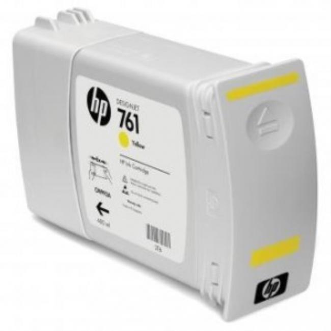 HP CM992A HP 761 gelbe Tintenpatrone (400 ml) für DesignJet T7100/T7200
