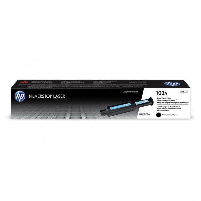 Toner-Nachfüllset W1103A HP103A Schwarz (2.500 Seiten) für Neverstop Laser 1000w/MFP 1200w