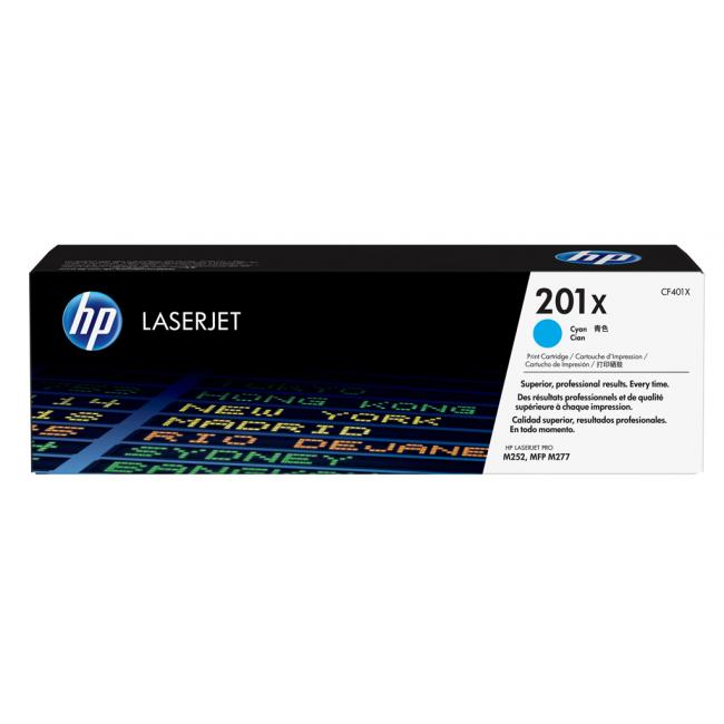 Toner HP CF401X HP 201X Cyan (2.300 Seiten) für LaserJet Pro M252/M274/M277