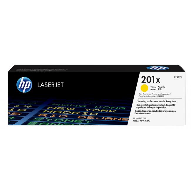 [HP001402] Toner HP CF402X HP 201X gelb (2.300 Seiten) für LaserJet Pro M252/M274/M277