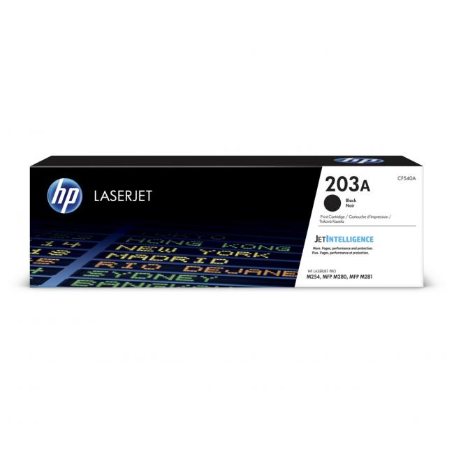 Toner HP CF540A HP 203A schwarz (1.400 Seiten) für LaserJet Pro M254dw/M280nw/M281fdn
