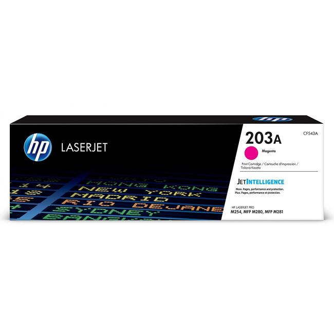 Toner HP CF543A HP 203A Magenta (1.300 Seiten) für LaserJet Pro M254dw/M280nw/M281fdn