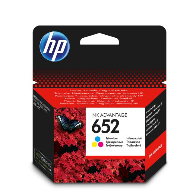HP F6V24AE HP 652 Farbtintenpatrone (200 Seiten) für DeskJet Ink Advantage 1115/2135/3635/377
