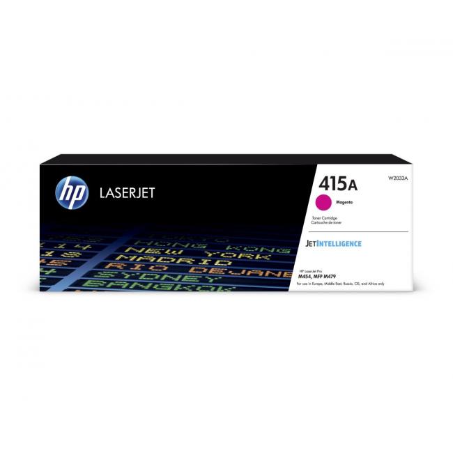 Toner HP W2033A HP 415A Magenta (2.100 Seiten) für LaserJet Pro M454/MFP M479/ CLJ Enterprise M455/M480