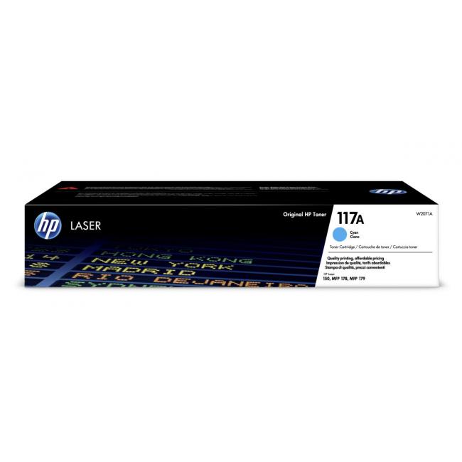 Toner HP W2071A HP 117A Cyan (700 Seiten) für Color Laser 150a/ MFP 178nw/179fnw